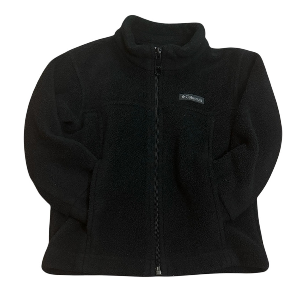 Toddler Boy And Girl Columbia Fleece Jacket Size 2T Black Cozy and Warm